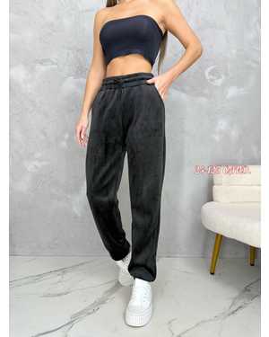 БРЮКИ ТКАНЬ ВЕЛЮР С МЕХОМ