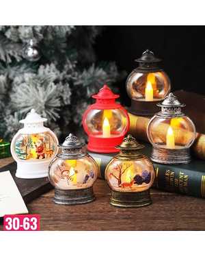 Новогодний фонарик с подсветкой Размер 13 см без выбора