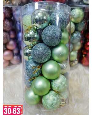 Игрушки для елки, пластик Размер шарики 3 см В наборе 30 шт