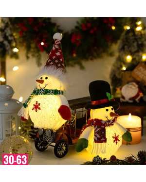 Новогодняя игрушка Снеговик Размер 25см без выбора