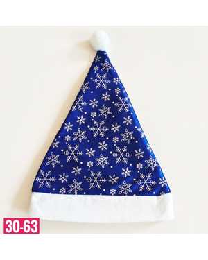 Колпак новогодний Снежинки вгорохе' Размер: 28х40см