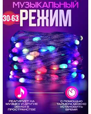 Новогодняя умная гирлянда 30м