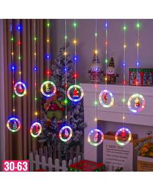 Гирлянда Шторка Размер длинные 3м, высота 1м