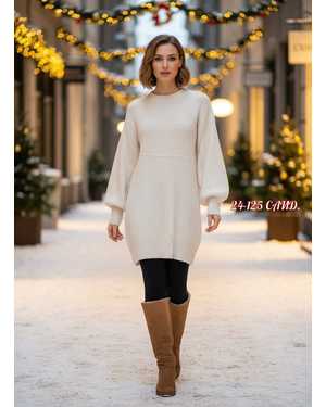 ЖЕНСКАЯ ТУНИКА Ткань : вязанный Кашемир ФАБРИЧНЫЙ Китай