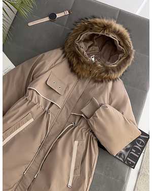 КУРТКА ТКАНЬ НАТУРАЛЬНЫЙ МЕХ