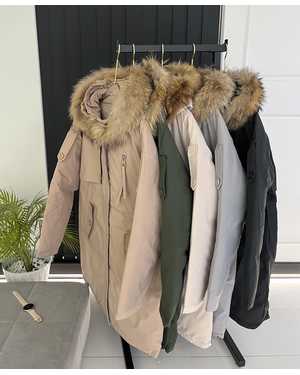 КУРТКА ТКАНЬ НАТУРАЛЬНЫЙ МЕХ