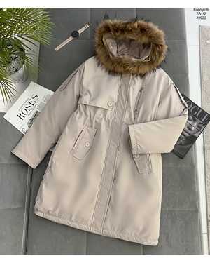 КУРТКА ТКАНЬ НАТУРАЛЬНЫЙ МЕХ