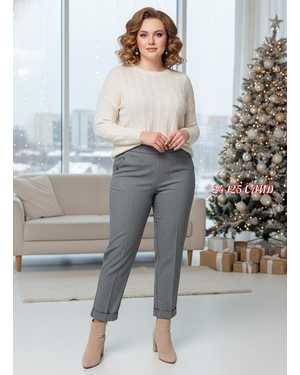 ЖЕНСКИЕ БРЮКИ Ткань шесть ёлочка Евро длина пр Корея