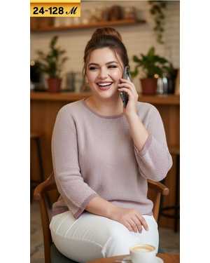 Женская кофточка. Размеры 56-66 единый Ткань — кашемир Фабричный— Китай