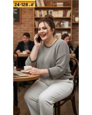 Женская кофточка. Размеры 56-66 единый Ткань — кашемир Фабричный— Китай