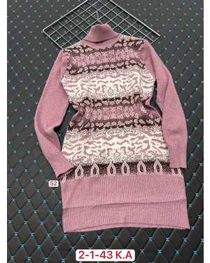 ТУНИКА ТКАНЬ 60% COTTON, 20% CASHMERE, 10% WOOL, 10% ANGORA