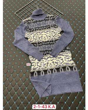 ТУНИКА ТКАНЬ 60% COTTON, 20% CASHMERE, 10% WOOL, 10% ANGORA