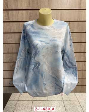 СВИТЕР ТКАНЬ 60% WOOL, 30% COTTON, 10% ELASTANE