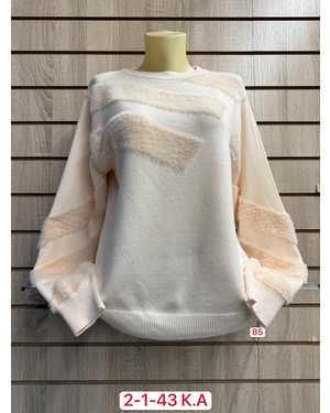 СВИТЕР ТКАНЬ 52% CASHMERE, 28% WOOL, 15% COTTON, 5% ELASTANE