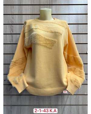 СВИТЕР ТКАНЬ 52% CASHMERE, 28% WOOL, 15% COTTON, 5% ELASTANE