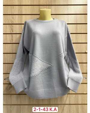 СВИТЕР ТКАНЬ 52% CASHMERE, 28% WOOL, 15% COTTON, 5% ELASTANE