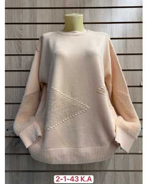 СВИТЕР ТКАНЬ 52% CASHMERE, 28% WOOL, 15% COTTON, 5% ELASTANE