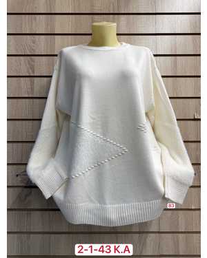 СВИТЕР ТКАНЬ 52% CASHMERE, 28% WOOL, 15% COTTON, 5% ELASTANE