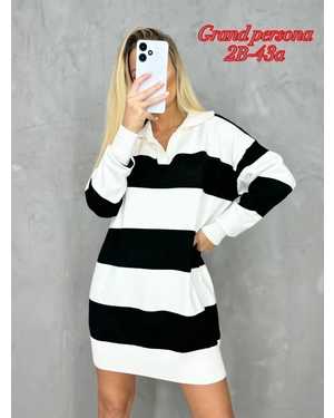 Женская туника Ткань Трикотаж машинная вязка