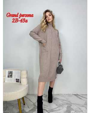 Женское платье. Ткань: Трикотаж машинная вязка