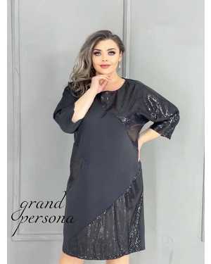 Женское платье. Ткань перед пайетка трикотаж