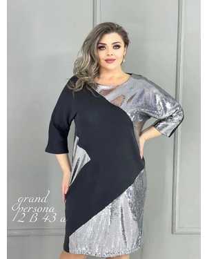 Женское платье. Ткань перед пайетка трикотаж