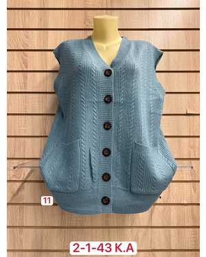 ЖИЛЕТ ТКАНЬ 52% CASHMERE, 28% WOOL, 15% COTTON, 5% ELASTANE