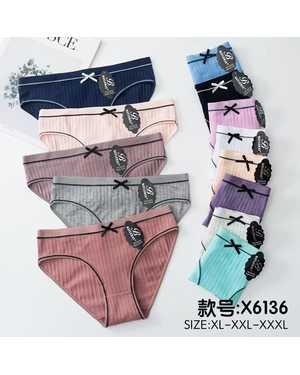 Женские трусики. В упаковке 10шт один размер разные цвета