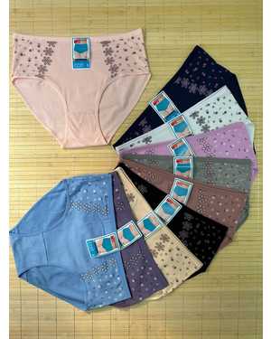 Женские трусики. В упаковке 10шт один размер разные цвета
