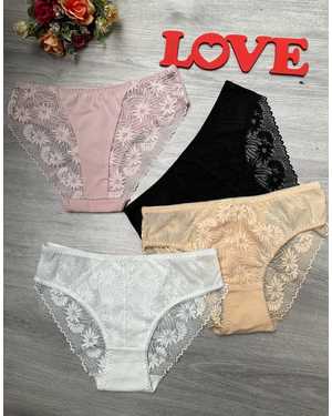 Женские трусики. В упаковке 6шт один размер разные цвета