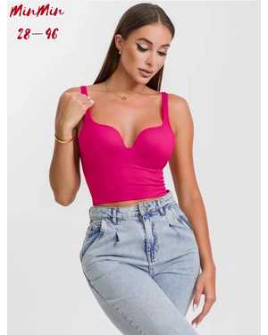 Женский топ с пуш ап - чашками без косточек