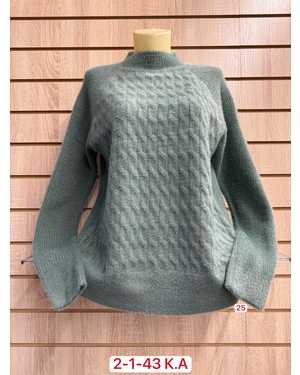 СВИТЕР ТКАНЬ 45% COTTON, 35% CASHMERE, 10% ANGORA, 10% ELASTANE