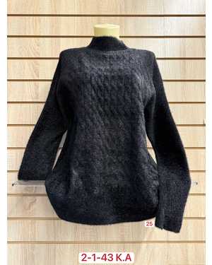 СВИТЕР ТКАНЬ 45% COTTON, 35% CASHMERE, 10% ANGORA, 10% ELASTANE