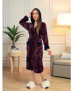 Женский махровый халат