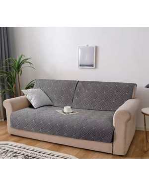 Дивандек на сидячую часть дивана и кресел на прорезиненной основе Верх ткани хлопковый велюр Размер дивана: 90-210 см Размер кресел: 90-160 см (2шт)