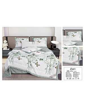 Комплект постельного белья с готовым одеялом от фирмы Candie's. Вид ткани: Сатин Хлопок Наполнитель одеяло: 100% шелк Тусса(возможно замена на похожее)