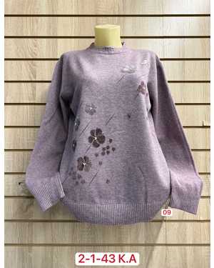 СВИТЕР ТКАНЬ 43 % COTTON, 38% CASHMERE, 10% WOOL, 9% ELASTANE