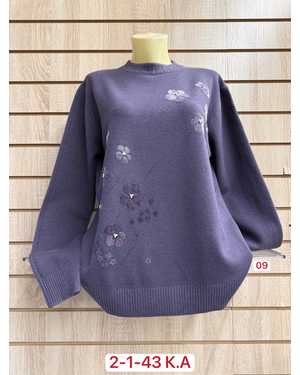 СВИТЕР ТКАНЬ 43 % COTTON, 38% CASHMERE, 10% WOOL, 9% ELASTANE