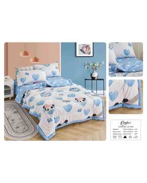 Комплект детского постельного белья с готовым одеялом из серии Candie’s. Ткань: Сатин; Состав: Хлопок Наполнитель одеяло: 15% шёлк & 85% микрогель(возможно замена на похожее)