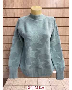 СВИТЕР ТКАНЬ 48% CASHMERE, 29% WOOL, 18% COTTON, 5% ELASTANE