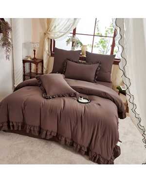 Комплект постельного белья с готовым одеялом GORRADA. Состав 80% хлопок 20% вискоза Наполнитель одеяло 79% микрогель 21% волокно льна(возможно замена на похожее)