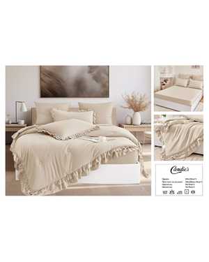 Комплект постельного белья с готовым одеялом. Состав 80% хлопок 20% вискоза Наполнитель одеяло 79% микрогель 21% волокно льна(возможно замена на похожее)