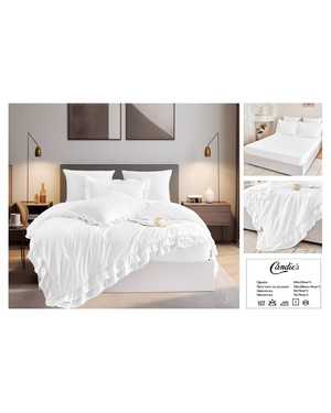 Комплект постельного белья с готовым одеялом. Состав 80% хлопок 20% вискоза Наполнитель одеяло 79% микрогель 21% волокно льна(возможно замена на похожее)