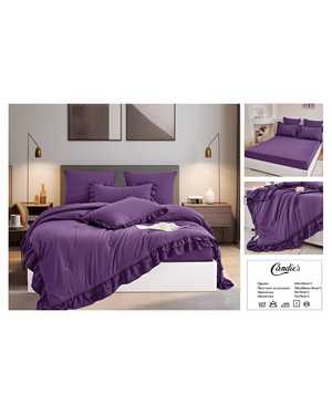 Комплект постельного белья с готовым одеялом. Состав 80% хлопок 20% вискоза Наполнитель одеяло 79% микрогель 21% волокно льна(возможно замена на похожее)