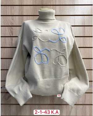 СВИТЕР ТКАНЬ 70% COTTON, 20% CASHMERE, 10% ELASTANE