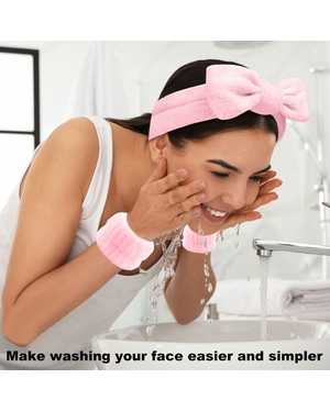 Набор для косметических процедур Ободок, повязка и нарукавники