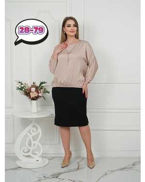 БЛУЗКА В РАЗМЕР ТКАНЬ МАСЛО