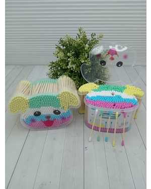 Цветные ватные палочки 500шт