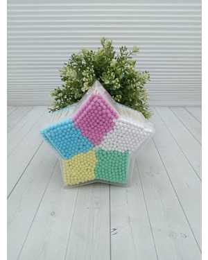 Цветные ватные палочки 500шт