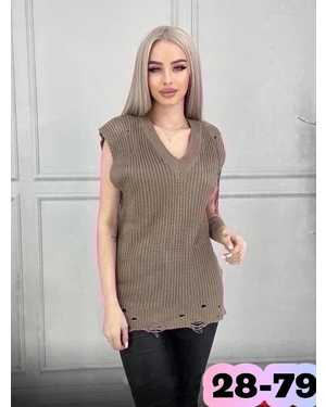 ЖИЛЕТ ТКАНЬ ШЕРСТЬ 95% И АКРИЛ 5%